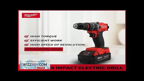 Milwaukee Brushless Electric Drill 150N.m Cordless Impact Wrench Rechargeable 18V Battery Review