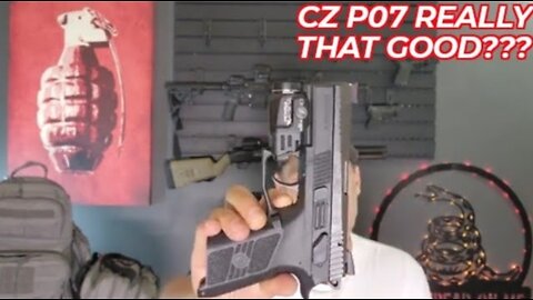 CZ P07 1k Round Review Dawson Precision Sights Streamlight TLR 7A Flex Concealed Carry & Range Time
