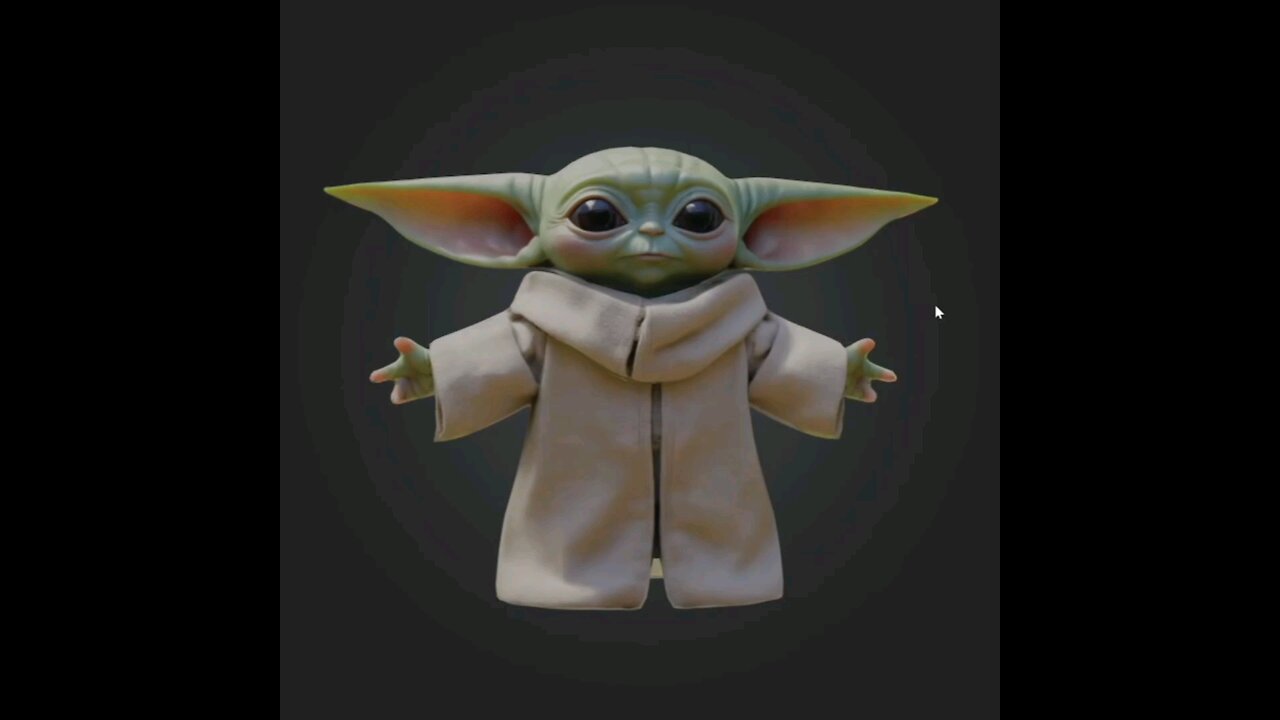 Meshy AI creates Baby Yoda 3D model in Minutes