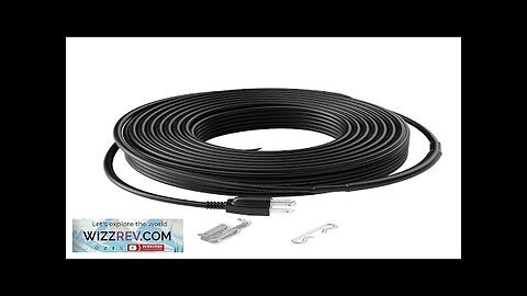 VEVOR Self-Regulating Pipe Heating Cable 100FT 5W/FT Heat Tape for Pipes Roof Review