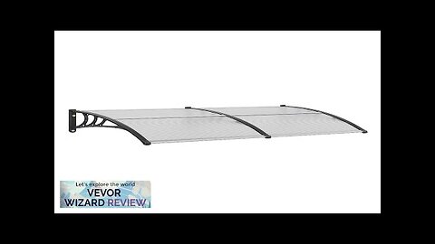 VEVOR Window Door Awning Canopy 40" x 80" UPF 50+ Polycarbonate Entry Review