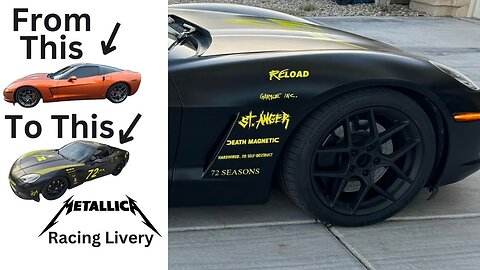 Stickers...Stickers....Stickers Corvette Wrap....Metallica Livery Transformation Stickers!!!