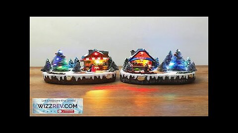 Christmas Snow House Village LED Light Luminescent Decorations with Music Children's Review