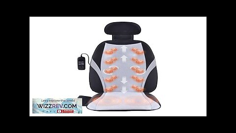 VEVOR Shiatsu Back Massager with Heat Massage Seat Cushion with 2-Group Back Review