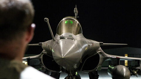 French military releases video showing airstrikes against Islamic State group in Syria