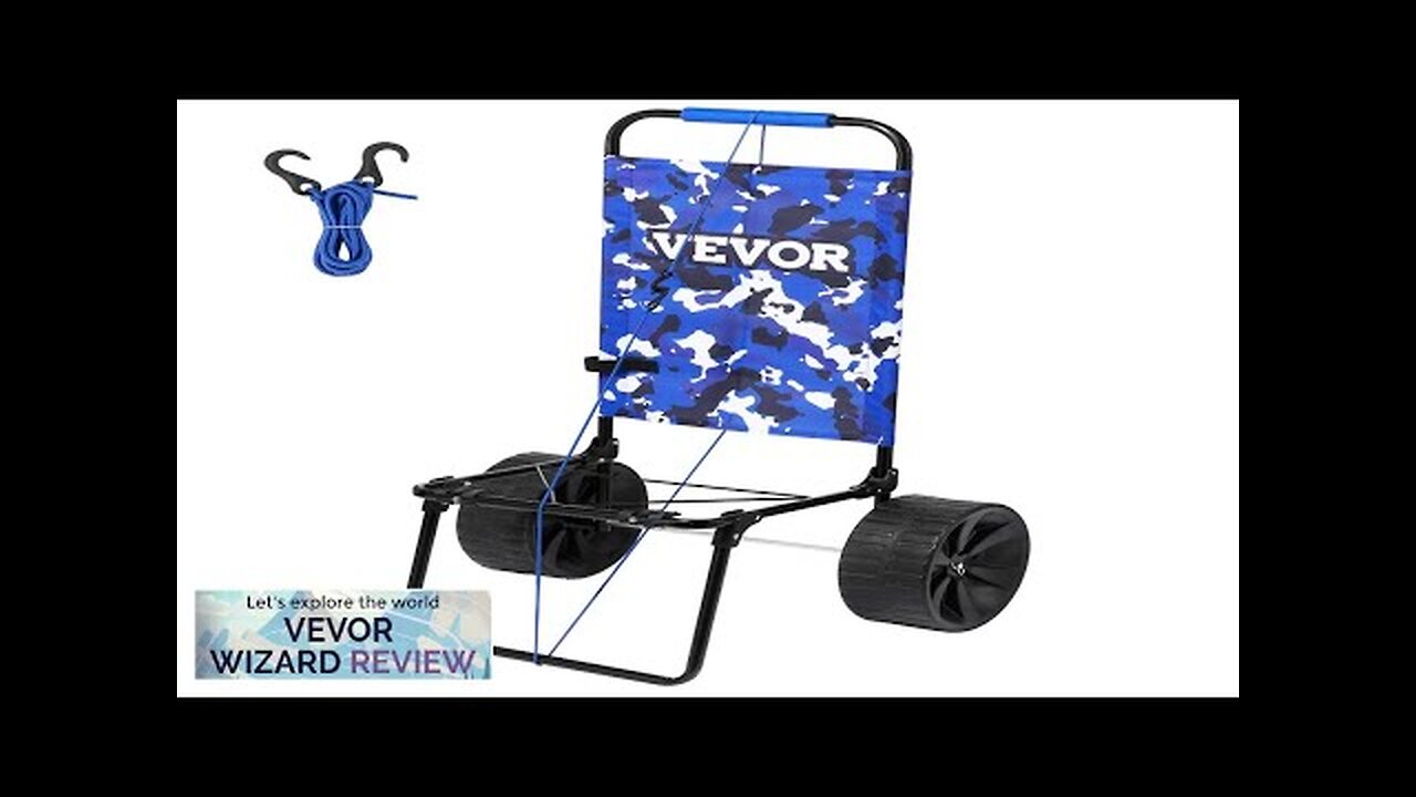 VEVOR Beach Dolly with Big Wheels for Sand 15.4" x 15.7" Cargo Review