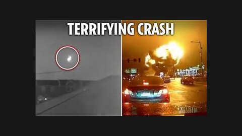 The Horrifying Moment A Medical Learjet Crashes Like A Huge Missile In The Middle Of A City