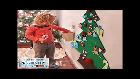 Aytai DIY Felt Christmas Tree Set with Ornaments for Kids Xmas Gifts Review