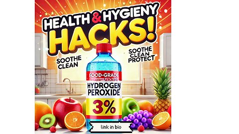 Food-Grade Hydrogen Peroxide Hacks: Soothe, Clean, Protect!"