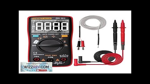 ANENG AN113D Intelligent Auto Measure True- RMS Digital Multimeter 6000 Counts Resistance Review