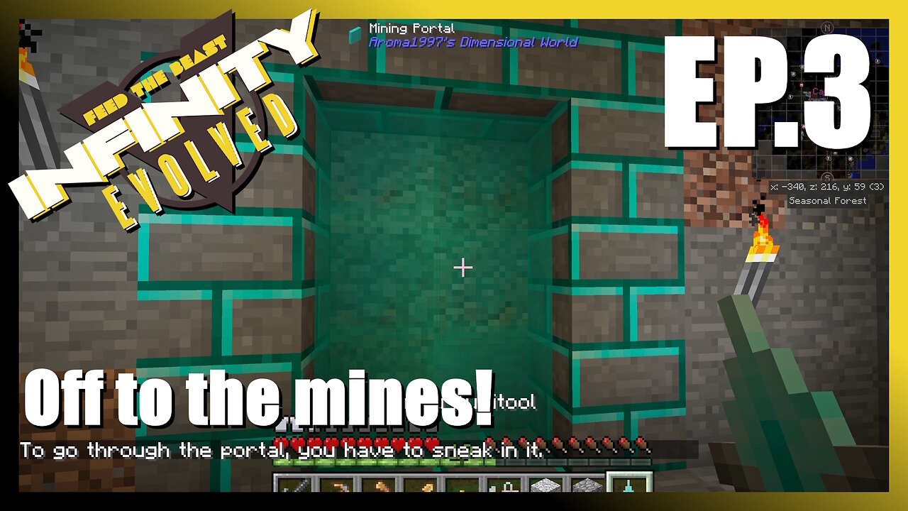 FTB Infinity Ep3: Off to the mines!