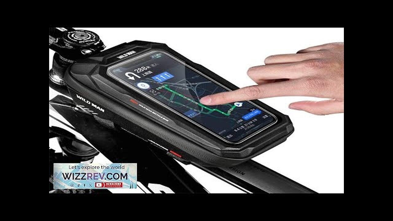 WILD MAN Rainproof Bycicle Bag Fits 5.5-6.7 inch Mobile Phone Touch Screen Review