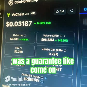 vechain vet crypto news today market price show #fyp daily update