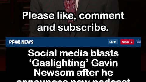 Gavin Newsom Announces New Podcast