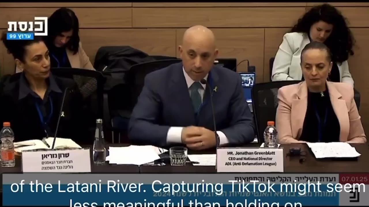 Jonathan Greenblatt from the ADL Said Israel Must Capture Tik Tok so that Israel