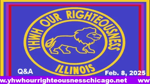 Sabbath with YHWH OUR RIGHTEOUSNESS Chicago [Saturday, February 15, 2025] 9:00 a.m. Central/10:00 a.m. Eastern (Jews are Edomites, descendants of Esau)