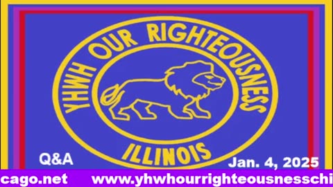 Sabbath with YHWH OUR RIGHTEOUSNESS Chicago [Saturday, February 15, 2025] 9:00 a.m. Central/10:00 a.m. Eastern (Jews are Edomites, descendants of Esau)