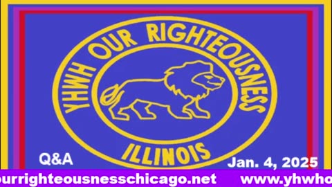 Sabbath with YHWH OUR RIGHTEOUSNESS Chicago [Saturday, February 15, 2025] 9:00 a.m. Central/10:00 a.m. Eastern (Jews are Edomites, descendants of Esau)