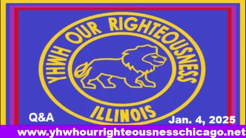 Sabbath with YHWH OUR RIGHTEOUSNESS Chicago [Saturday, February 15, 2025] 9:00 a.m. Central/10:00 a.m. Eastern (Jews are Edomites, descendants of Esau)