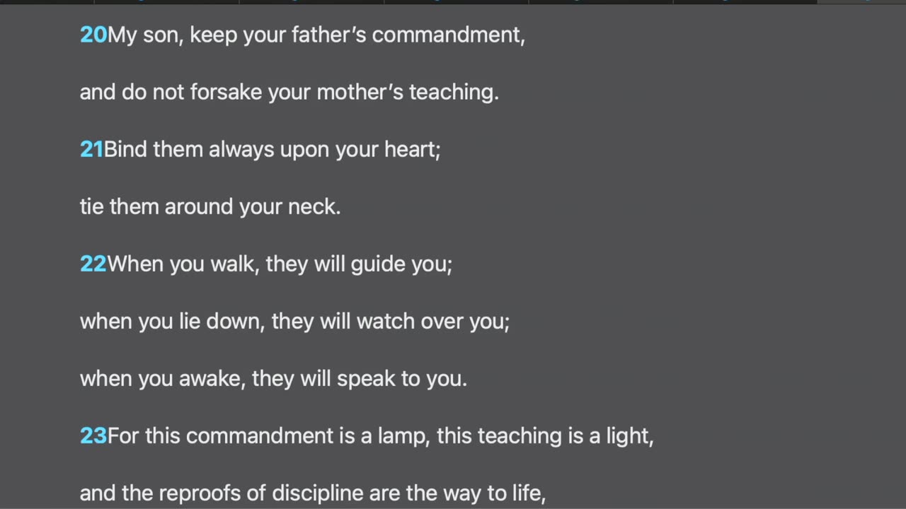 Proverbs 6:20-35