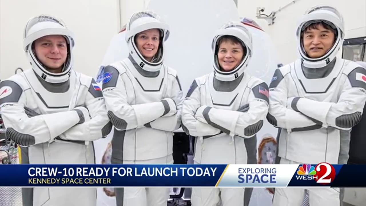 Live from Kennedy Space Center ahead of Crew-10 mission taking humans to space