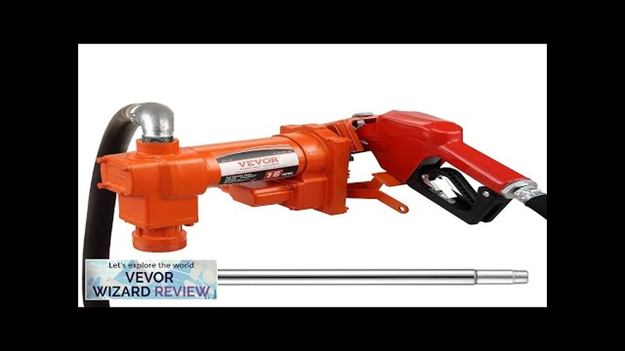 VEVOR Fuel Transfer Pump 12V DC 16 GPM 1/4 HP Gasoline Extractor Review