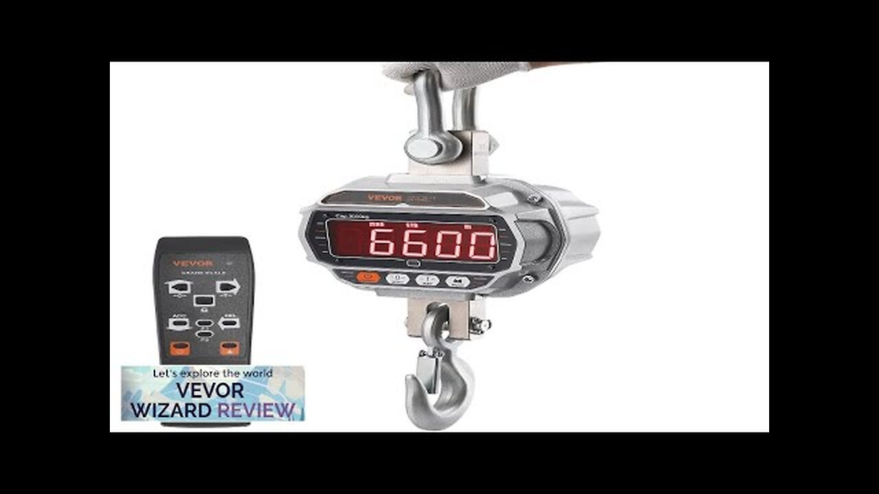 VEVOR Digital Crane Scale 6600 lbs/3000 kg Industrial Heavy Duty Hanging Scale Review