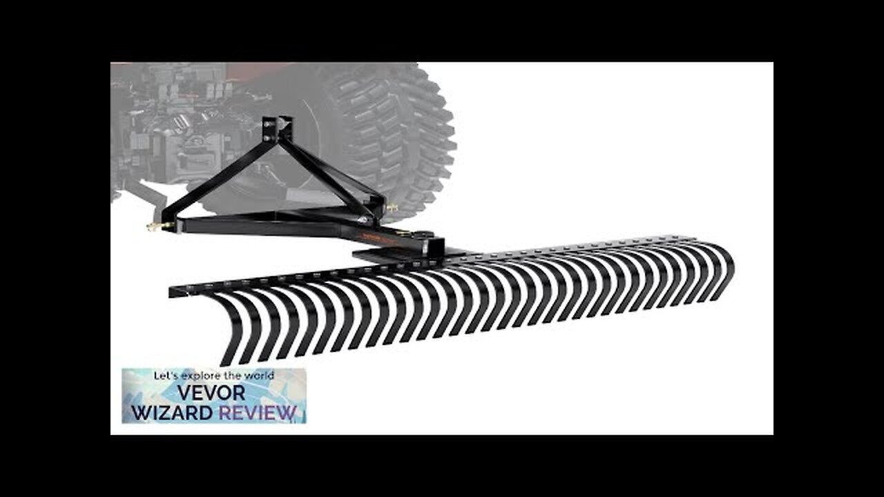 VEVOR Pull-Behind Thatch Remover 60" Width Equipped with 32 Durable Steel Prongs Review