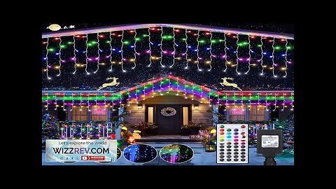 Joomer RGB Christmas Icicle Lights 35Ft Color Changing Christmas Lights Outdoor RGB Review