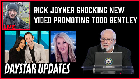 Daystar updates- Eric Volz's soicial media & Rick Joyners latest video promoting Todd Bentley