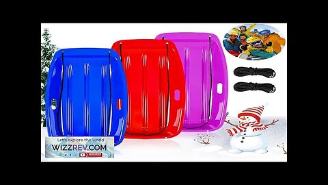 Snow SledClassical Plastics Snow Sled for Kid and Adult with Handles Review