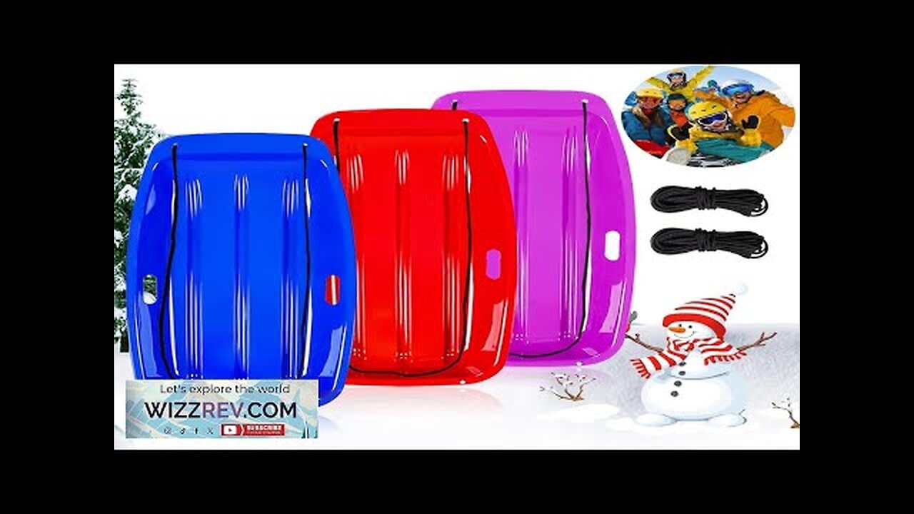 Snow SledClassical Plastics Snow Sled for Kid and Adult with Handles Review