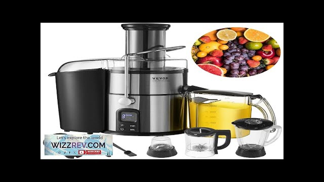 VEVOR Juicer Machine 850W Motor Centrifugal Juice Extractor Easy Clean Centrifugal Review