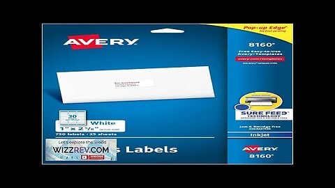 Avery Easy Peel Printable Address Labels with Sure Feed 1" x 2-5/8" Review