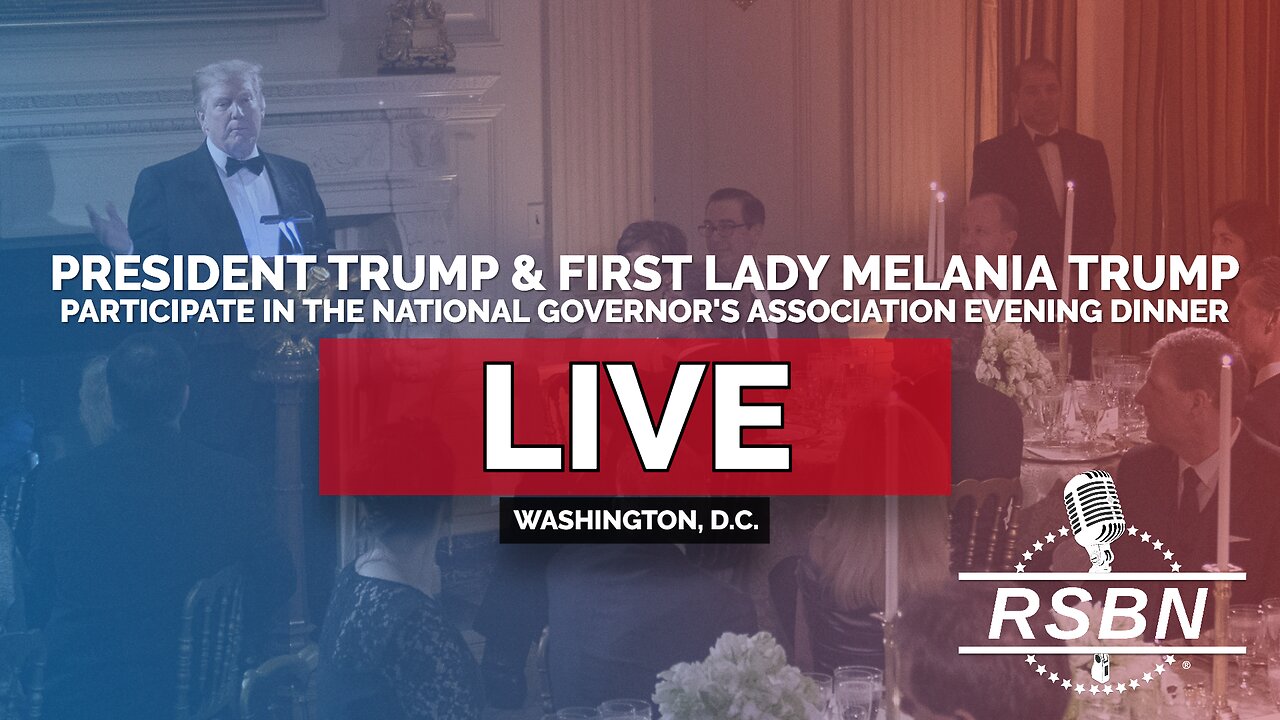 LIVE REPLAY: Pres. Trump and the First Lady Participate in the Governors Association Dinner 2/22/25