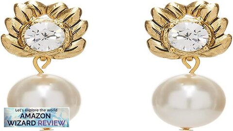 Oscar de la Renta Crystal Pearl Drop EarringsRefresh your everyday style with these dainty Review