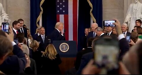 Full Inaugural swearing-in ceremony and speech at the Capitol Rotunda