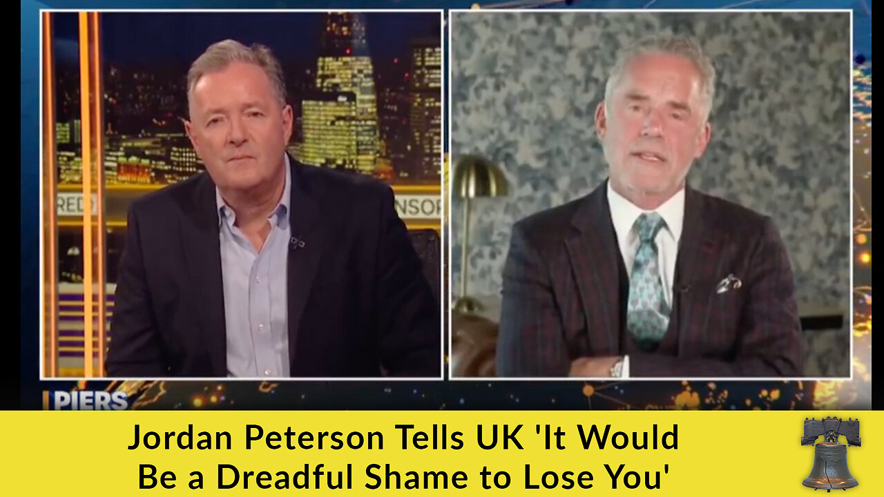 Jordan Peterson Tells UK 'It Would Be a Dreadful Shame to Lose You'