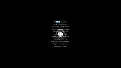 BTC⬆️?⬇️? #Prophecy (12:00-23:59)1203.2025 12.Mar.2025.to.13.Mar.2025