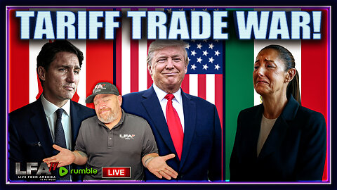 TARIFF TRADE WAR! | LIVE FROM AMERICA 2.3.25 11am