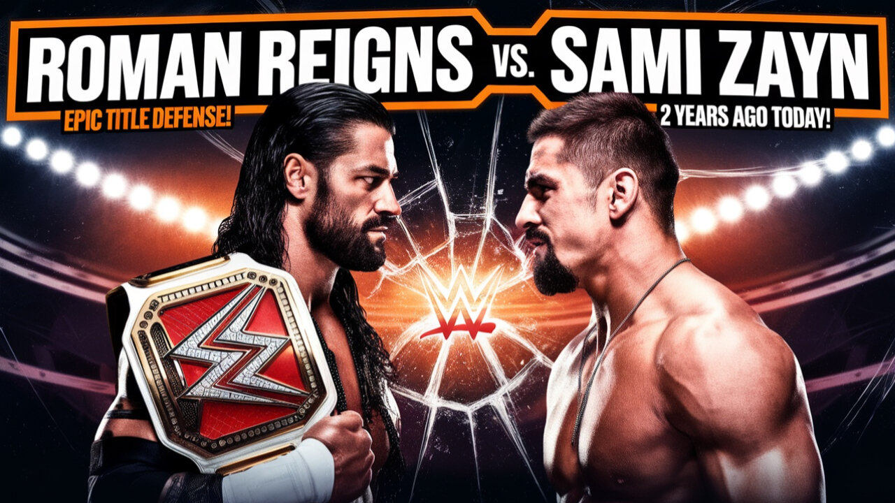 2 Years Ago Today: Roman Reigns vs. Sami Zayn - A Match for the Ages! 🏆🔥 | WWE's Greatest