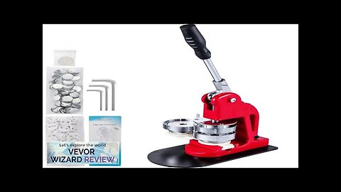 VEVOR Button Maker 3in/75mm Button Badge Maker 500 Button Parts + Circle Review