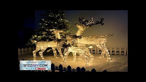 1.25m Removable Christmas Light Iron Deer Craft Elk Reindeer Decoration Ornaments Navidad Review