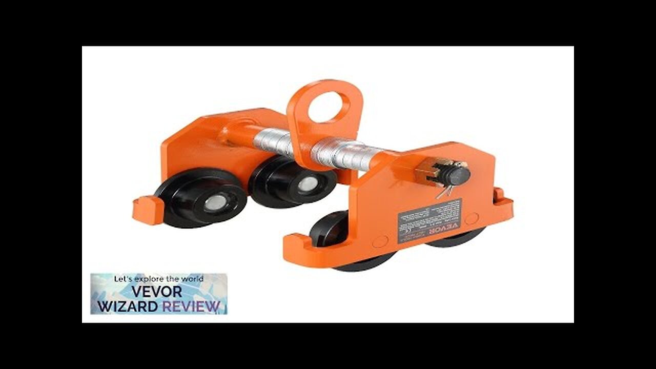 VEVOR Manual Trolley 2200 lbs/1 Ton Load Capacity Push Beam Trolley Review