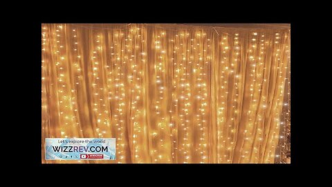 Twinkle Star 300 LED Curtain String Lights 8 Modes Fairy Hanging Lights Review