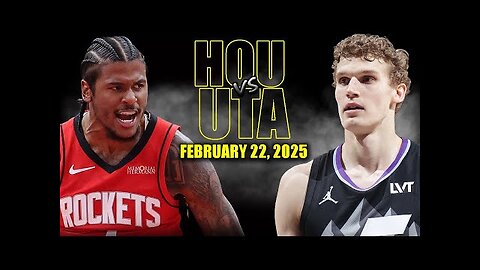 Houston Rockets vs Utah Jazz Full Game Highlights - February 22, 2025 | NBA Regular Season