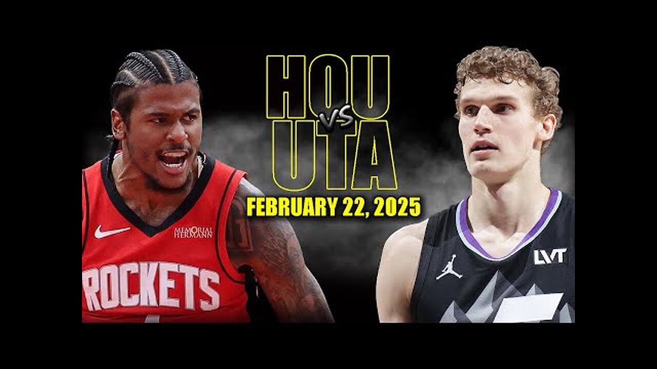 Houston Rockets vs Utah Jazz Full Game Highlights - February 22, 2025 | NBA Regular Season