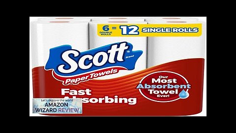 Scott Paper Towels Choose-A-Sheet 6 Double Rolls = 12 Regular Rolls (100 Review