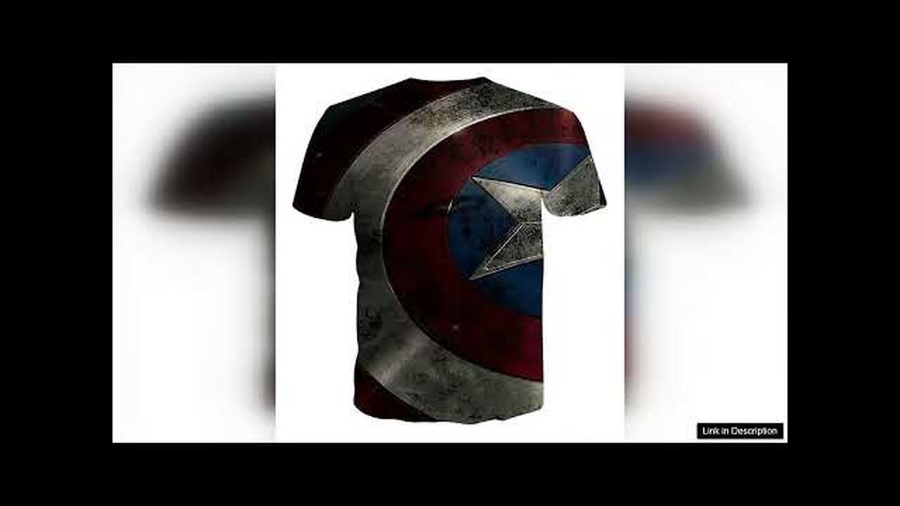 Captain America Powerful Shield 3D Full Print T-shirt Review