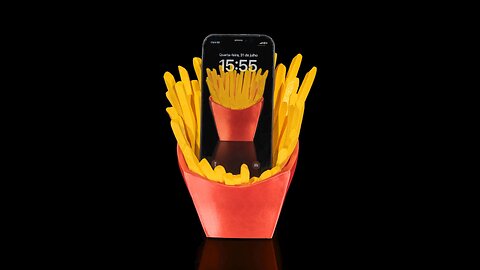 Let's Print: Fries Phone Stand